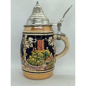 Vintage GERZ West Germany Beer Stein 6"